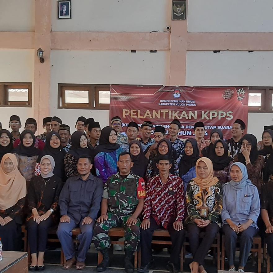 Pelantikan KPPS Kalurahan Nomporejo Kapanewon Galur Kabupaten Kulon Progo